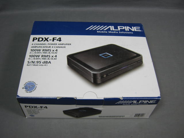 NEW Alpine PDX-F4 4-Channel Power Amp Amplifier 100W NR