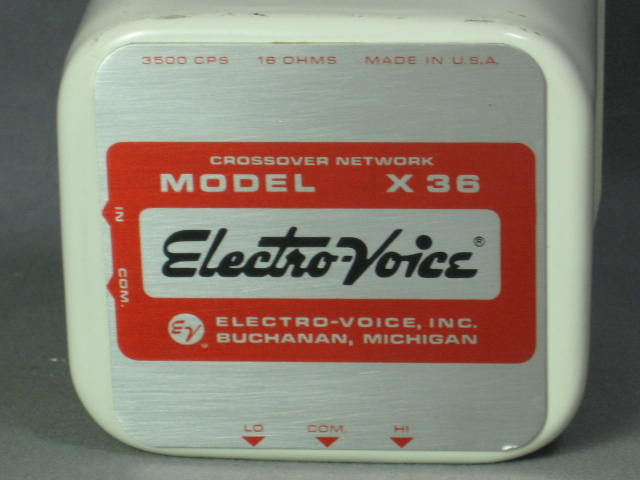 Vintage EV Electro-Voice T35 Tweeter Horn X36 Crossover 6