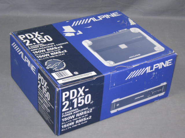 NEW Alpine PDX-2.150 2-Channel Power Amp Amplifier 150W