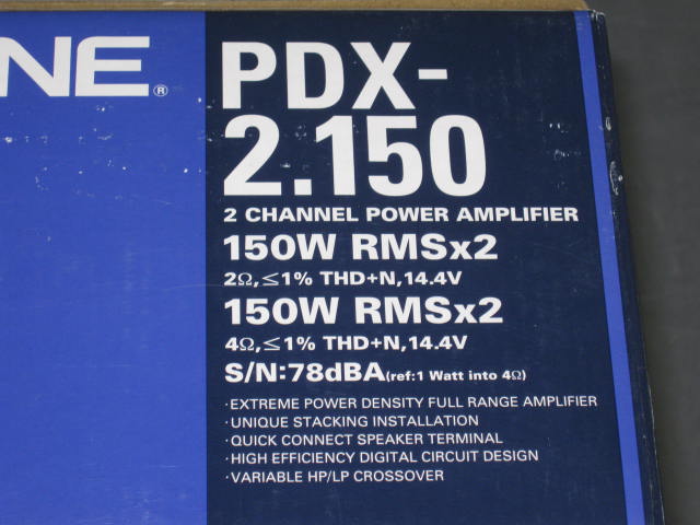 NEW Alpine PDX-2.150 2-Channel Power Amp Amplifier 150W 1