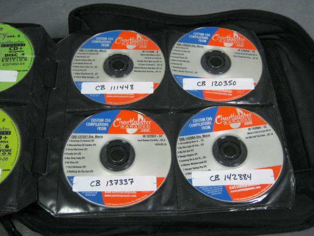 326 Disc CDG Karaoke CD Lot Sound Choice Chartbuster ++ 2