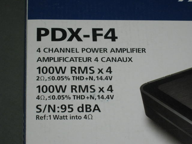 Alpine PDX-F4 4-Channel Power Amp Amplifier 100W Refurb 1