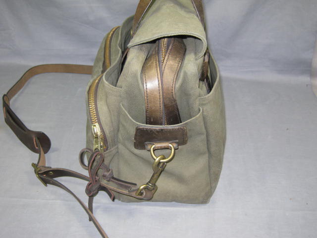 Filson Padded Green Canvas Laptop Bag/Briefcase #258 NR 1