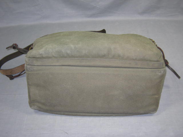 Filson Padded Green Canvas Laptop Bag/Briefcase #258 NR 8
