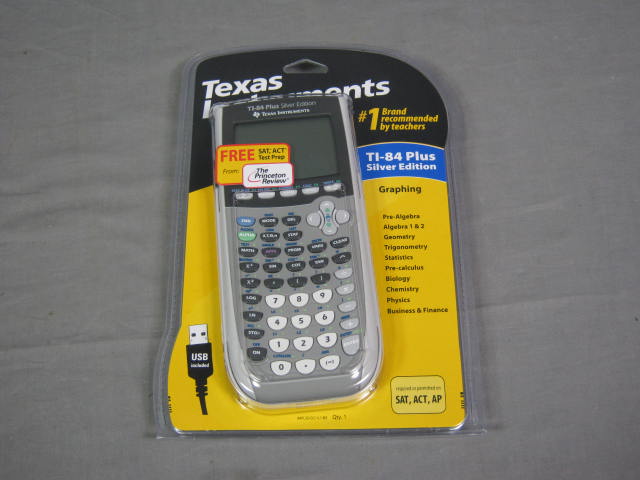 NEW Texas Instruments TI-84+ Silver Edition Calculator