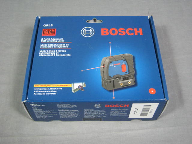 NEW Bosch GPL3 3-Point Alignment Self-Leveling Laser NR
