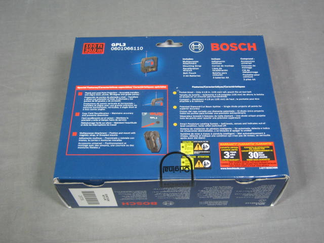NEW Bosch GPL3 3-Point Alignment Self-Leveling Laser NR 1