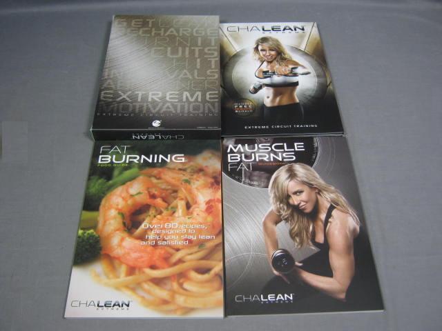 Chalean Extreme Fitness 6 Workout DVDs 1 CD 2 Books Set