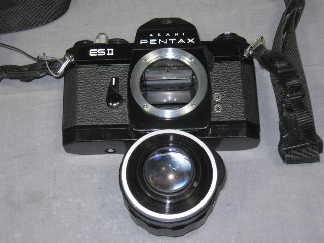 Asahi Pentax ESII 35mm SLR Film Camera f/1.4 55mm Lens+ 3