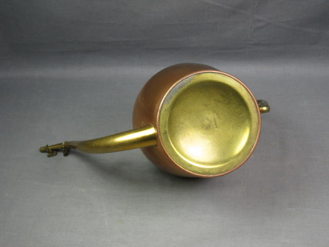 Vtg Antique S Sternau Copper + Brass Oil Lamp Filler NR 4