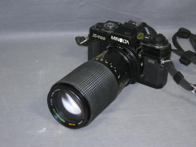 Minolta X700 35mm SLR Film Camera 80-200 Zoom 50mm Lens 1