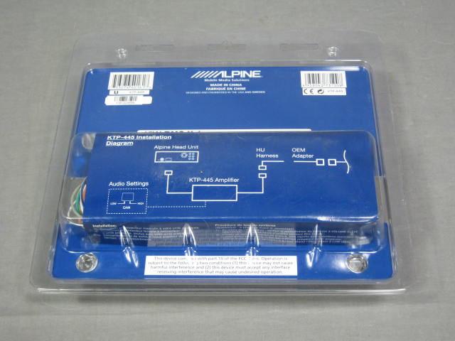 NEW Alpine KTP-445 Amp Amplifier Head Unit Power Pack 1