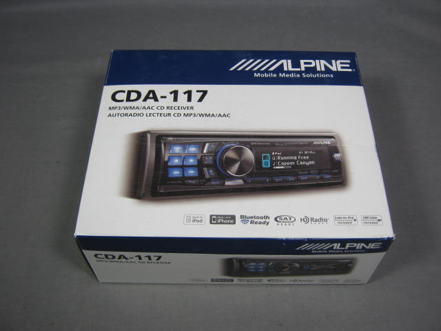 Alpine CDA117 MP3/WMA/AAC/Bluetooth/HD CD Receiver Demo