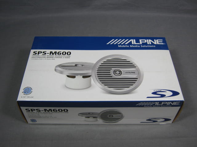 NEW Alpine SPS-M600 6.5" 2-Way Boat Marine Speakers NR!