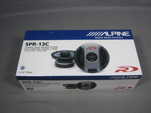NEW Alpine SPR-13C 5.25" Type R Coaxial 2-Way Speakers