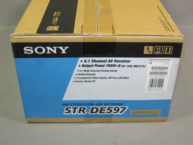 NEW Sony STR-DE597 6.1 Channel AV Home Theater Receiver 2