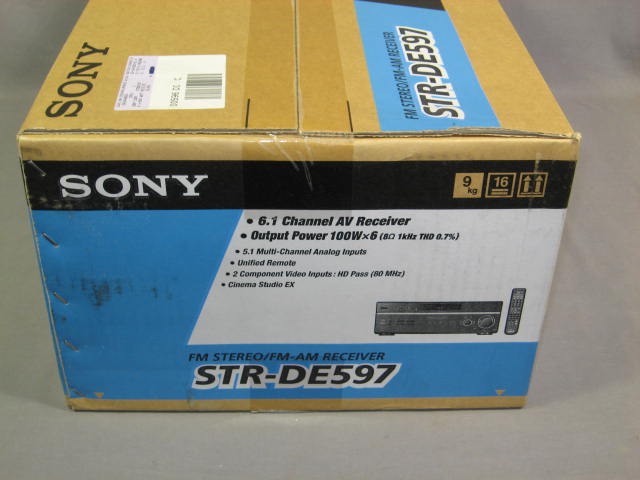 NEW Sony STR-DE597 6.1 Channel AV Home Theater Receiver 3
