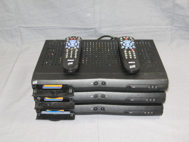 3 RCA Dish Network 301 Satellite Receivers + Remote NR!