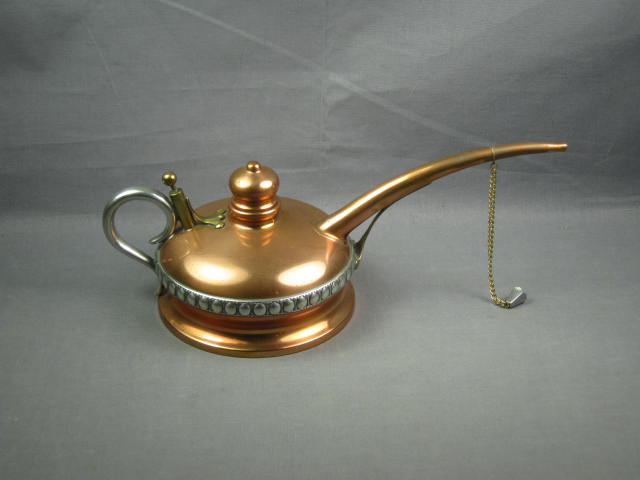 Landers Frary Clark Oil Lamp Filler Copper/Brass/Nickel 3
