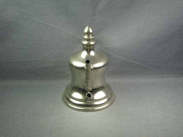 Vtg Buffalo Mfg Co NY Oil Lamp Filler Nickel On Brass 3