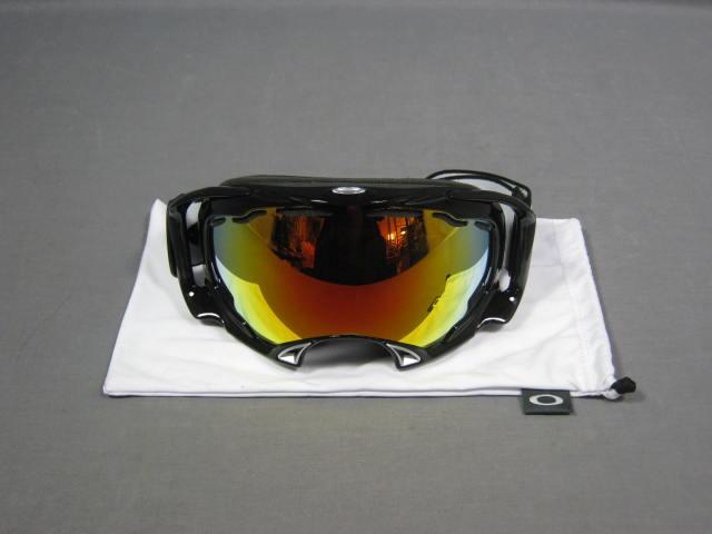 New Oakley Polarized Splice Snow Ski Goggles Black NR!