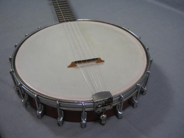 Vtg Gretsch 5-String Open Back Banjo W/ Case +New Strap 2