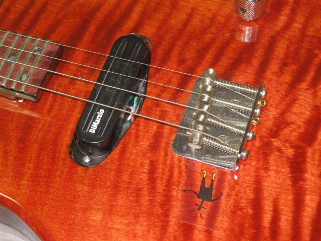 2007 Mike Handley 4-String Solid Body Electric Mandolin DiMarzio DP188 W/Gig Bag 2