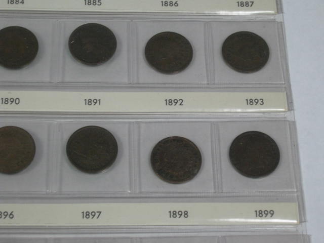 1872-1909 Indian Head Cents 750+/- Wheat Penny Lot NR! 8