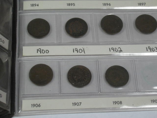 1872-1909 Indian Head Cents 750+/- Wheat Penny Lot NR! 9