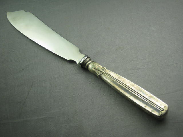 Vtg W &S Sorensen Danish .830 Pure Silver Serving Knife 1