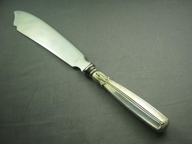 Vtg W &S Sorensen Danish .830 Pure Silver Serving Knife 2