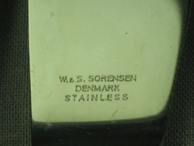 12 Vtg Danish Knife Set W & S Sorensen .830 Pure Silver 3