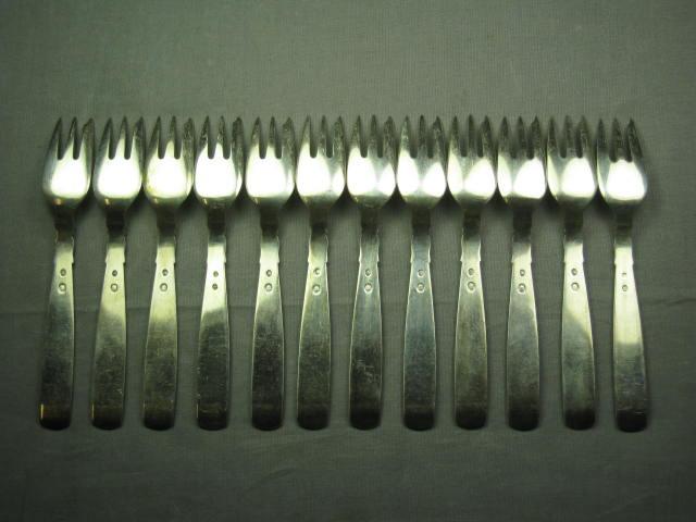 12 Sorensen Danish .826 .830 Silver Demitasse Forks Set 1