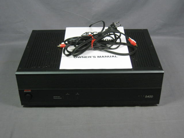 Adcom GFA-5400 High Current Power Amplifier Amp +Manual