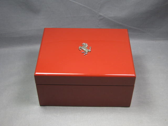 Vtg Red Girard-Perregaux Pour Ferrari Watch Display Box