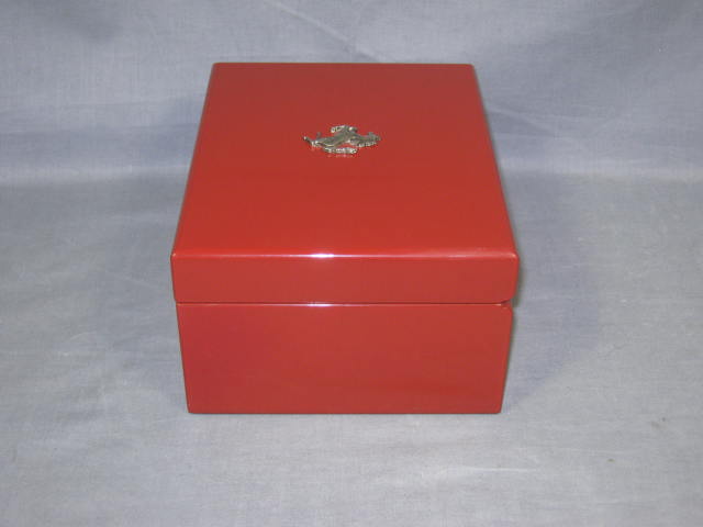 Vtg Red Girard-Perregaux Pour Ferrari Watch Display Box 2