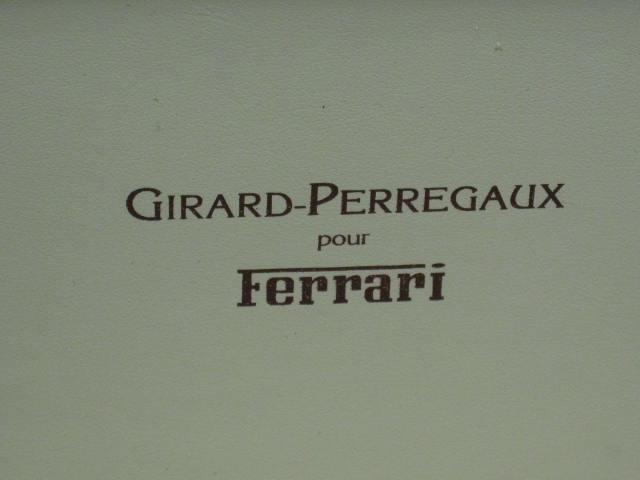 Vtg Red Girard-Perregaux Pour Ferrari Watch Display Box 6