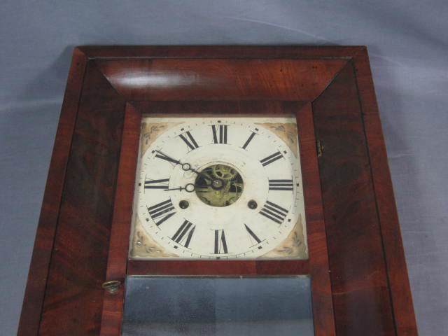 Antique Chauncey C Jerome Wall Mantle Mantel Clock NR! 1