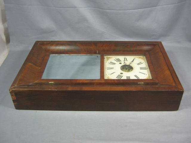 Antique Chauncey C Jerome Wall Mantle Mantel Clock NR! 7