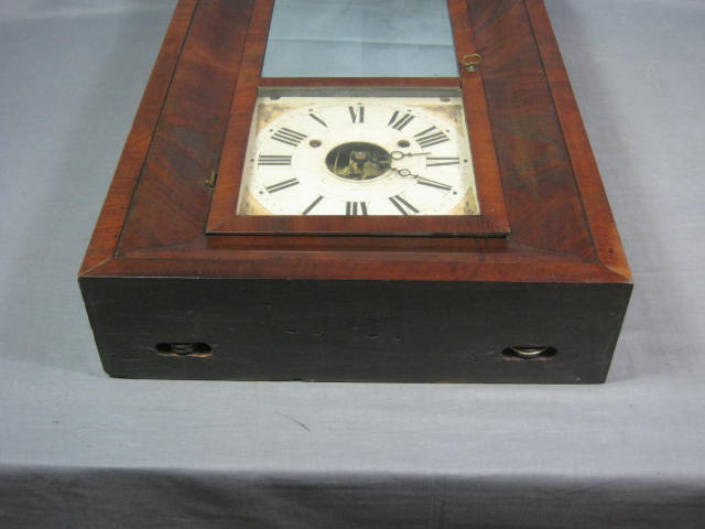 Antique Chauncey C Jerome Wall Mantle Mantel Clock NR! 8