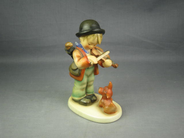 Hummel Figurine Puppy Love Fiddler +Dog 1 TMK2 Full Bee
