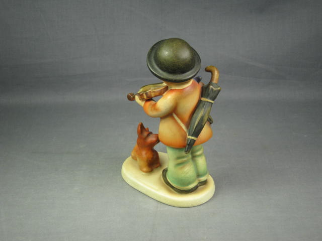 Hummel Figurine Puppy Love Fiddler +Dog 1 TMK2 Full Bee 3