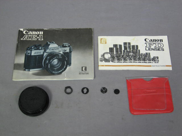 Canon AE-1 50mm 1.8 70-150mm Zoom Lens MA Motor Drive + 14