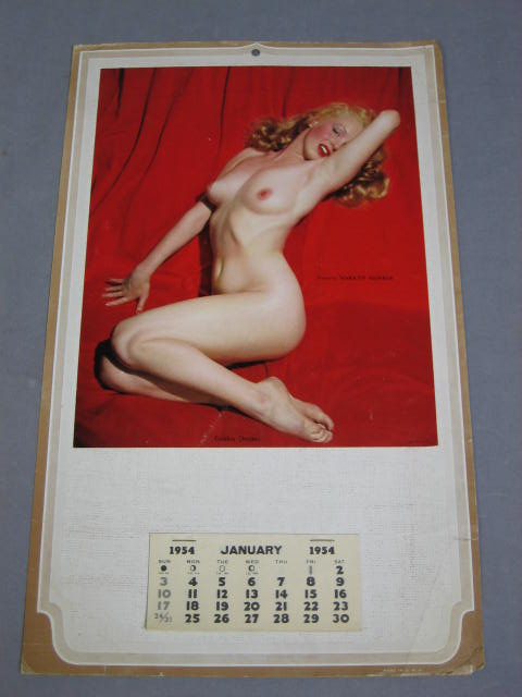 Marilyn Monroe 1954 Calendar Postcard Photo Collection 1