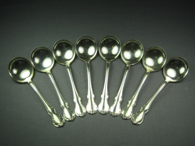 Towle French Provincial Silver Soup Spoons 10.5 Oz NR!