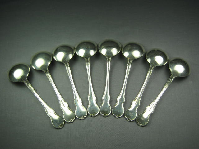 Towle French Provincial Silver Soup Spoons 10.5 Oz NR! 2