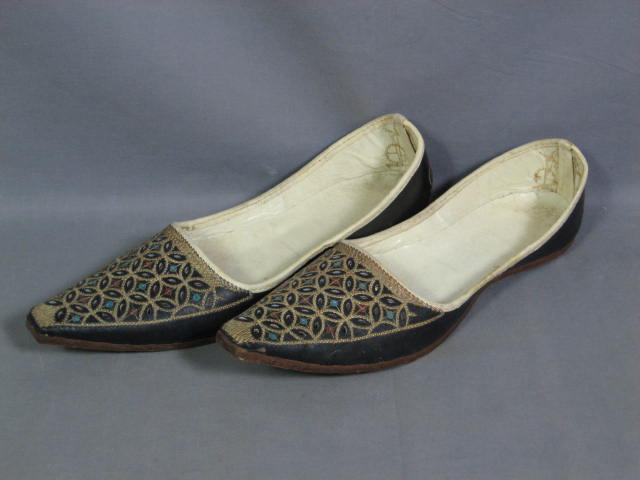 4 Pr Vintage Middle Eastern Turkish Genie Shoes Leather 7