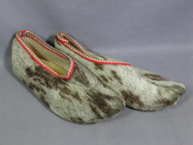 4 Pr Vintage Middle Eastern Turkish Genie Shoes Leather 11