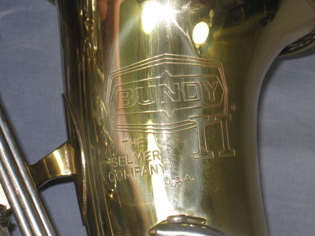 Selmer Bundy II Alto Student Saxophone Sax W/ Case NR! 3