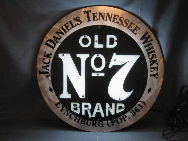 Jack Daniels Old No 7 Brand Whiskey Neon Sign Bar Light